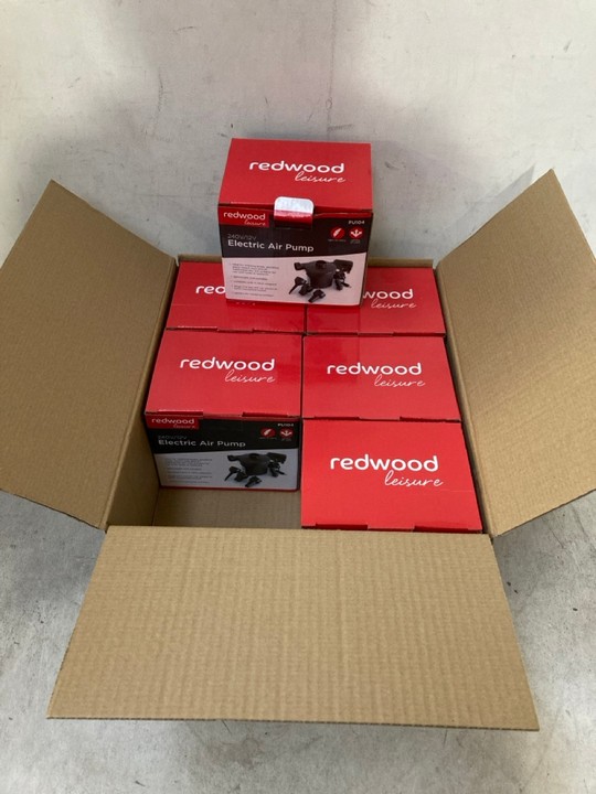 Lot 1622  
            Marchington SR15 - Parcel Delivery Only 

                
BOX OF 6 X REDWOOD LEISURE ELECTRIC AIR PUMPS: LOCATION - A5T