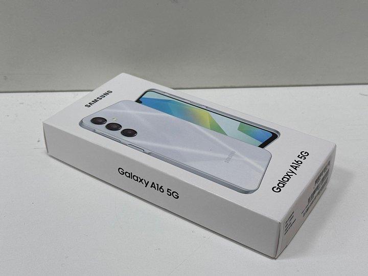 Lot 23  
            Nationwide - Parcel Delivery Only 

                
SAMSUNG GALAXY A16 5G 128 GB SMARTPHONE IN LIGHT GRAY: MODEL NO SM-A166B/DS (WITH...