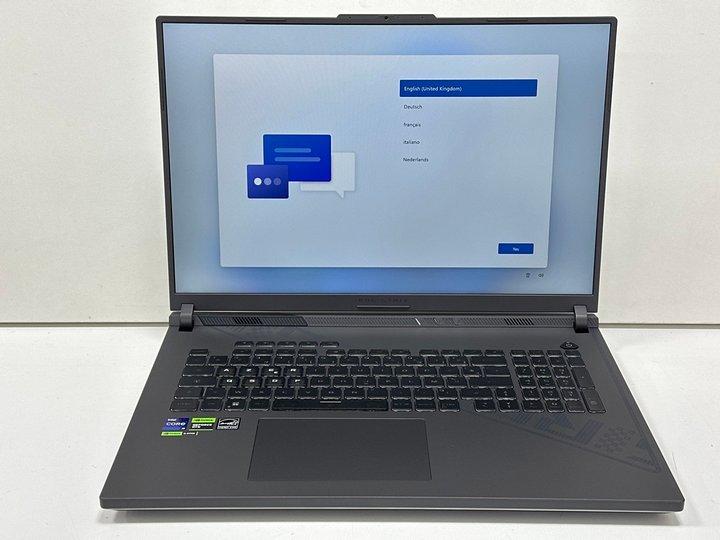 Lot 57  
            Nationwide - Parcel Delivery Only 

                
ASUS ROG STRIX G18 1 TB LAPTOP IN GRAY: MODEL NO GL814JI-N5092W (WITH BOX & ALL A...