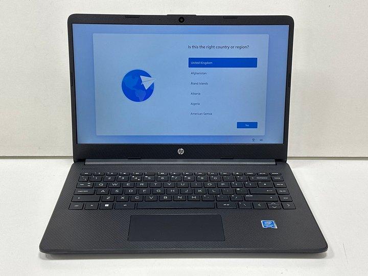 Lot 69  
            Nationwide - Parcel Delivery Only 

                
HP 14S-DQ0011SA 128 GB LAPTOP IN BLACK. (WITH BOX & MAINS POWER ADAPTER). INTEL P...