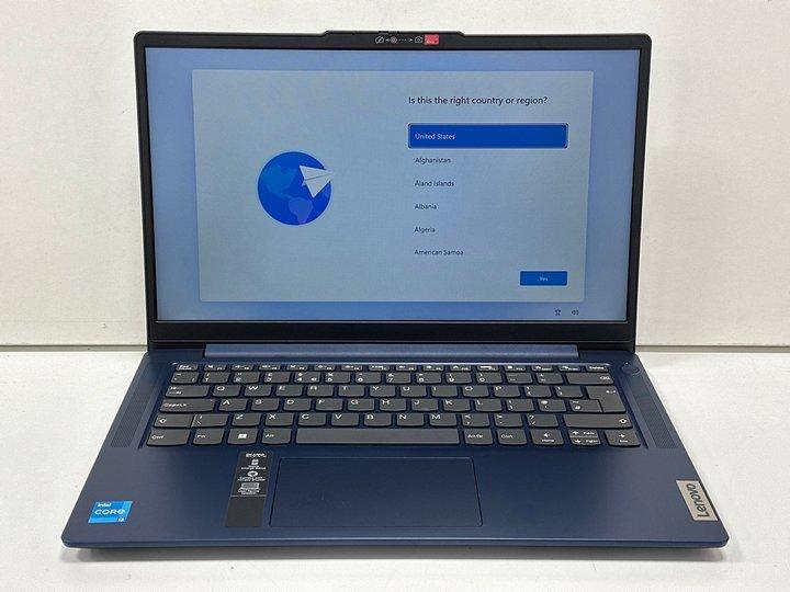 Lot 73  
            Nationwide - Parcel Delivery Only 

                
LENOVO IDEAPAD SLIM 3I 512 GB LAPTOP IN ABYSS BLUE: MODEL NO 14IAN8 (WITH BOX & M...