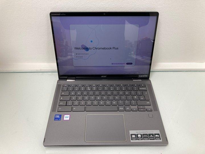 Lot 78  
            Nationwide - Parcel Delivery Only 

                
ACER CHROMEBOOK PLUS SPIN 714 512GB LAPTOP IN STEEL GRAY: MODEL NO CP714-1HN-541L...