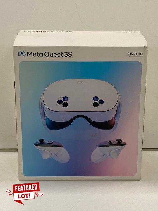 Lot 88  
            Nationwide - Parcel Delivery Only 

                
META QUEST 3S 128 GB ALL-IN-ONE VR HEADSET (ORIGINAL RRP - £289) IN WHITE. (WITH ...
