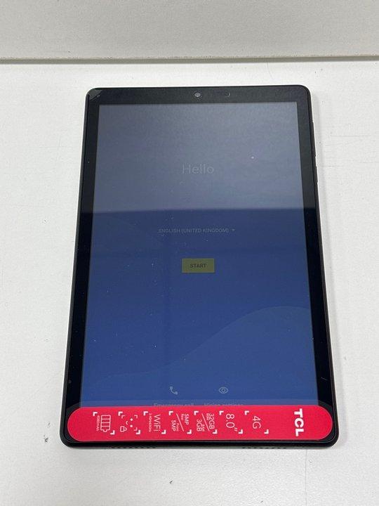 Lot 91  
            Nationwide - Parcel Delivery Only 

                
TCL TAB 8 32 GB TABLET WITH WIFI IN BLACK: MODEL NO 9132G (WITH CHARGER CABLE, AD...