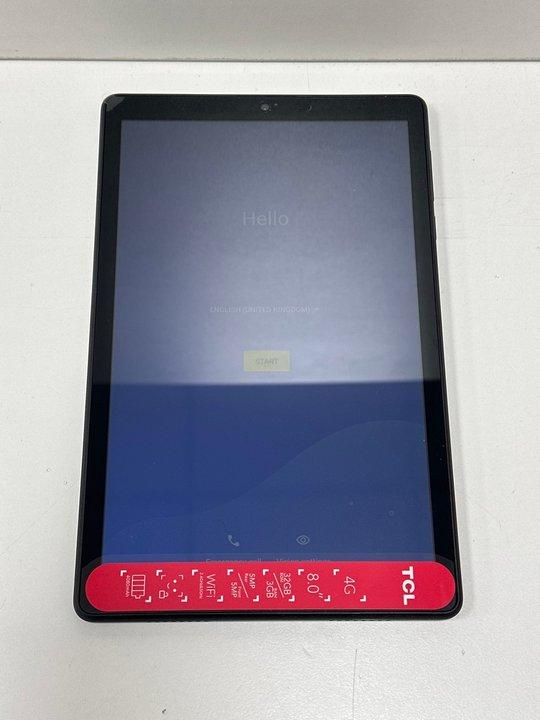 Lot 99  
            Nationwide - Parcel Delivery Only 

                
TCL TAB 8 32 GB TABLET WITH WIFI IN BLACK: MODEL NO 9132G (WITH CHARGER CABLE, AD...