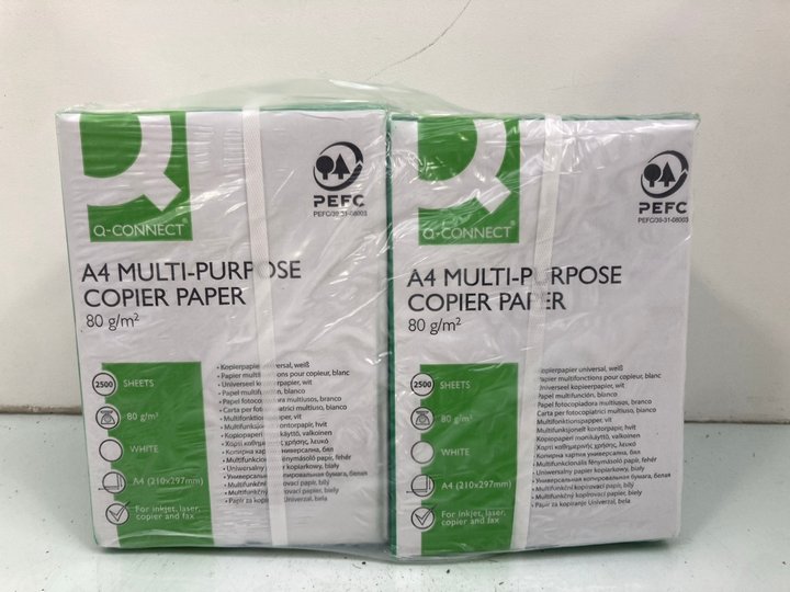Lot 1054  
            Marchington SR14 - Parcel Delivery Only 

                
QTY OF Q-CONNECT A4 MULTI-PURPOSE COPIER PAPER: LOCATION - C12