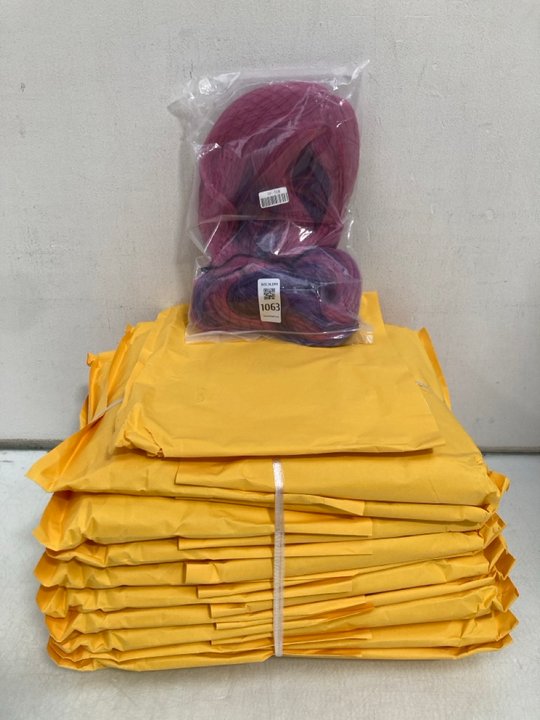 Lot 1063  
            Marchington SR14 - Parcel Delivery Only 

                
QTY OF COSPLAY WIGS IN MIX PINK & PURPLE: LOCATION - C13