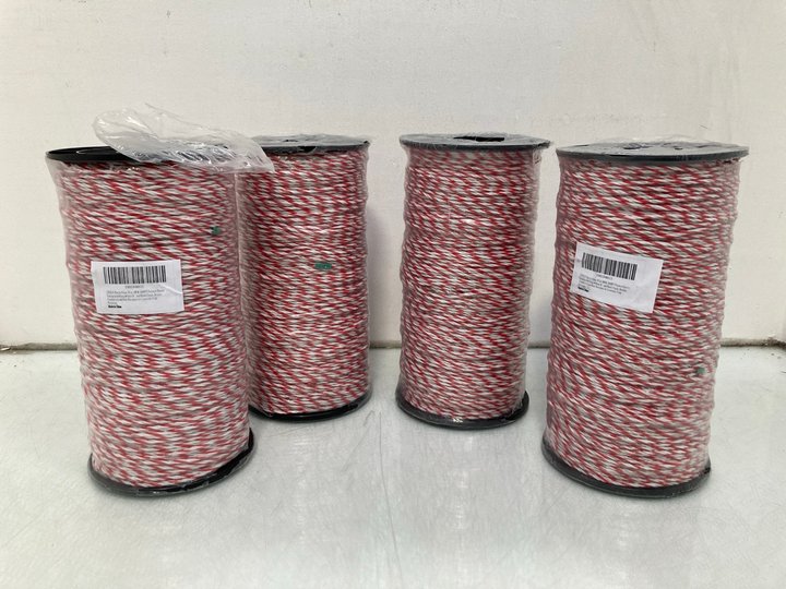 Lot 1081  
            Marchington SR14 - Parcel Delivery Only 

                
4 X ELECTRIC FENCE WIRE REELS: LOCATION - C14