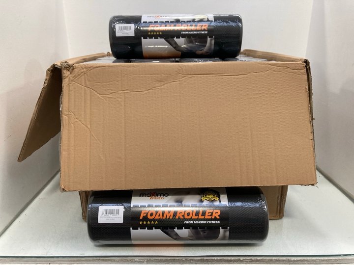 Lot 1085  
            Marchington SR14 - Parcel Delivery Only 

                
BOX OF 16 MAXIMO FITNESS FOAM ROLLERS: LOCATION - C14