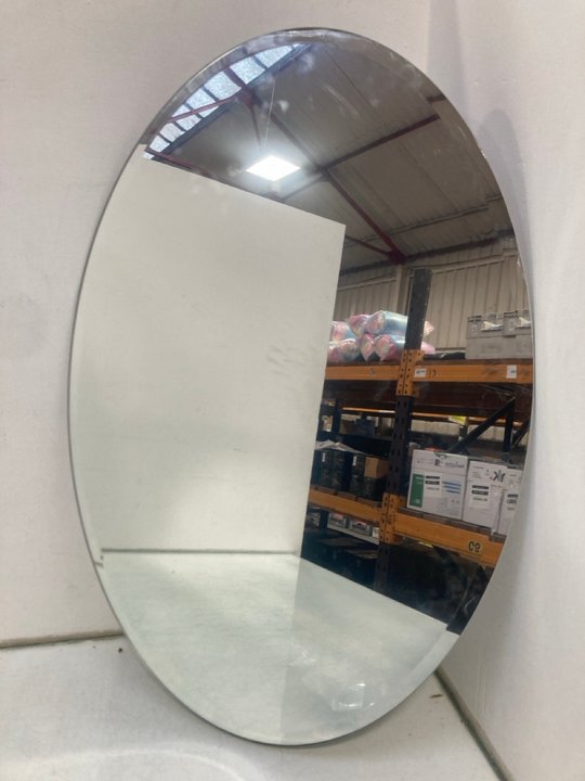 Lot 1086  
            Marchington SR14 - Parcel Delivery Only 

                
ARTLOGE OVAL MODERN LUXURY FRAMELESS MIRROR - MODEL YSJ-XB161-37: LOCATION - C14