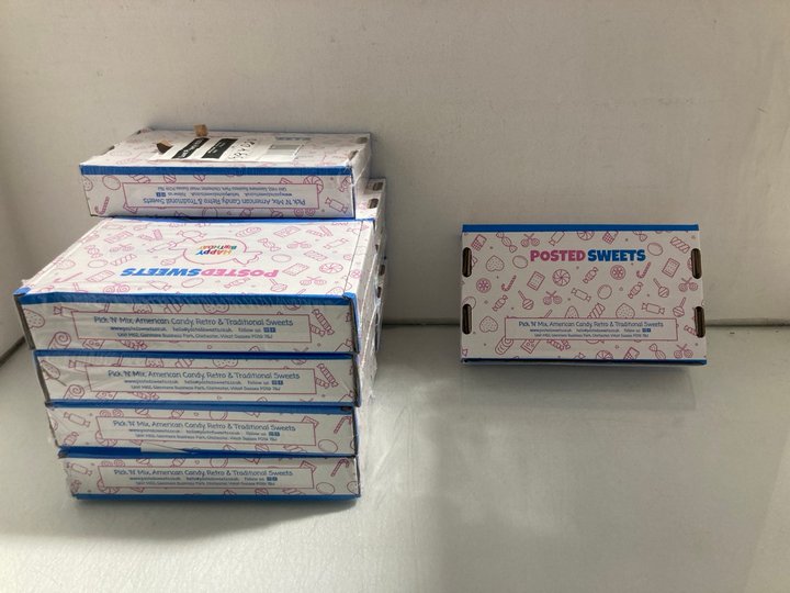 Lot 110  
            Marchington SR14 - Parcel Delivery Only 

                
10 X 800G BIRTHDAY SWEET HAMPER BOXES ( BEST BEFORE NOT SHOWN): LOCATION - A3