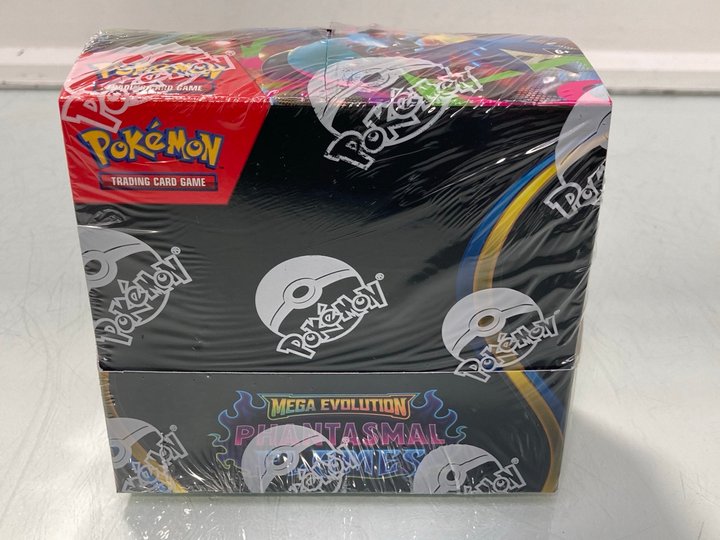 Lot 1117  
            Marchington SR14 - Parcel Delivery Only 

                
POKEMON TCG MEGA EVOLUTION PHANTASMAL FLAMES BOOSTER BOX(SEALED) - ORIGINAL RRP £...