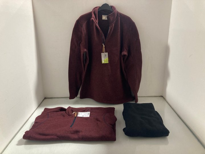 Lot 112  
            Marchington SR14 - Parcel Delivery Only 

                
2 X MOUNTAIN WAREHOUSE IDRIS FLATLOCK HALF ZIP FLEECES UK SIZE M TO INCLUDE NIKE ...