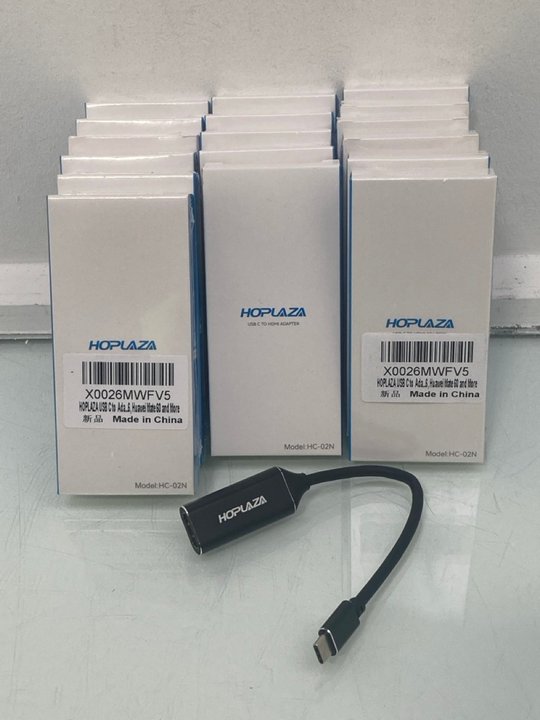 Lot 1143  
            Marchington SR14 - Parcel Delivery Only 

                
QTY OF HOPLAZA USB-C TO HDMI ADAPTERS - MODEL HC-02N: LOCATION - C17