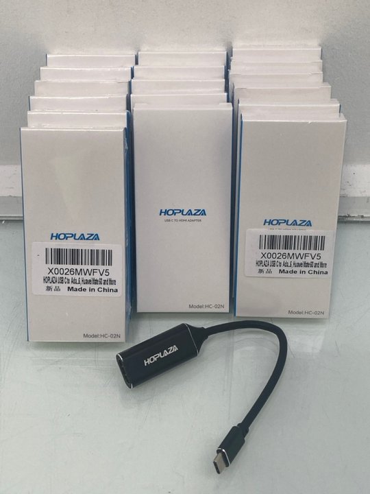Lot 1152  
            Marchington SR14 - Parcel Delivery Only 

                
QTY OF HOPLAZA USB-C TO HDMI ADAPTERS - MODEL HC-02N: LOCATION - C17