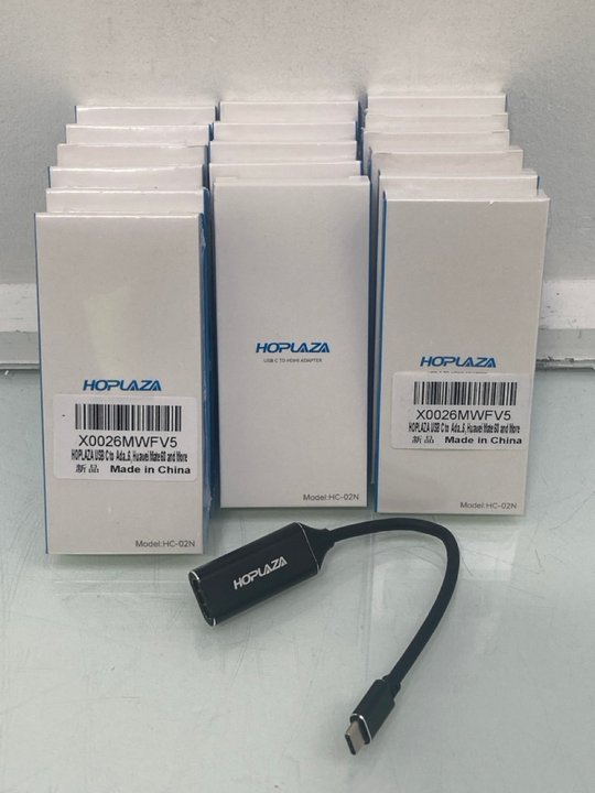 Lot 1154  
            Marchington SR14 - Parcel Delivery Only 

                
QTY OF HOPLAZA USB-C TO HDMI ADAPTERS - MODEL HC-02N: LOCATION - C17