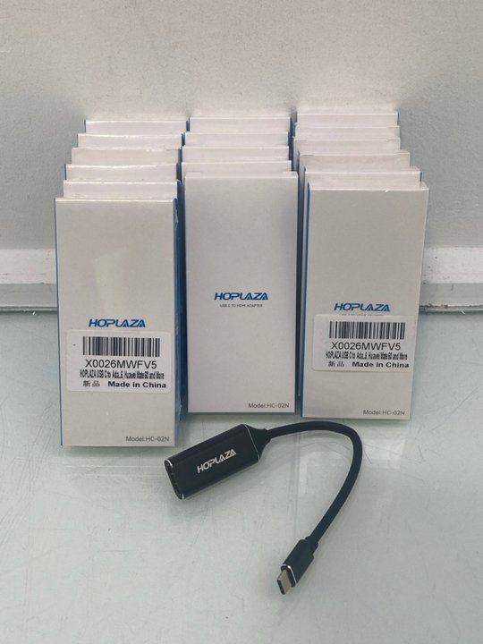 Lot 1155  
            Marchington SR14 - Parcel Delivery Only 

                
QTY OF HOPLAZA USB-C TO HDMI ADAPTERS - MODEL HC-02N: LOCATION - C17
