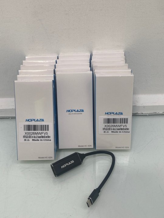 Lot 1157  
            Marchington SR14 - Parcel Delivery Only 

                
QTY OF HOPLAZA USB-C TO HDMI ADAPTERS - MODEL HC-02N: LOCATION - C17