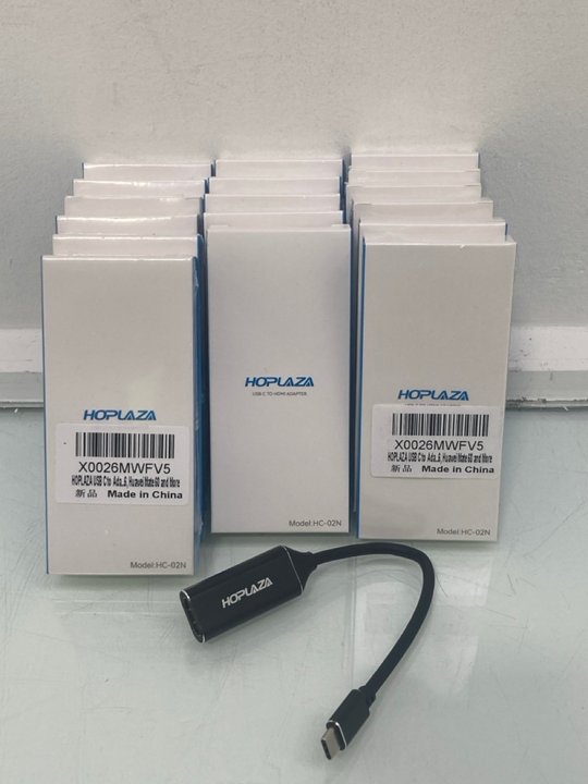 Lot 1158  
            Marchington SR14 - Parcel Delivery Only 

                
QTY OF HOPLAZA USB-C TO HDMI ADAPTERS - MODEL HC-02N: LOCATION - C17