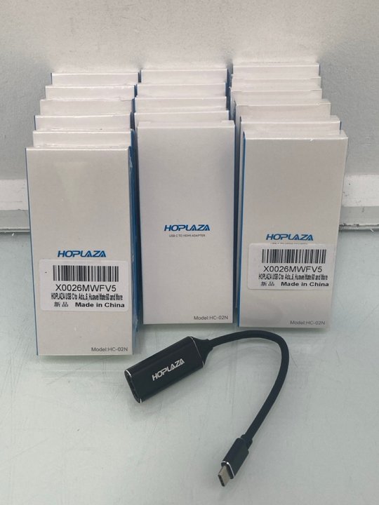 Lot 1159  
            Marchington SR14 - Parcel Delivery Only 

                
QTY OF HOPLAZA USB-C TO HDMI ADAPTERS - MODEL HC-02N: LOCATION - C17