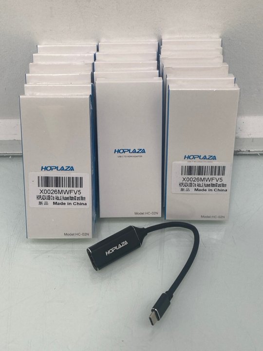Lot 1160  
            Marchington SR14 - Parcel Delivery Only 

                
QTY OF HOPLAZA USB-C TO HDMI ADAPTERS - MODEL HC-02N: LOCATION - C17