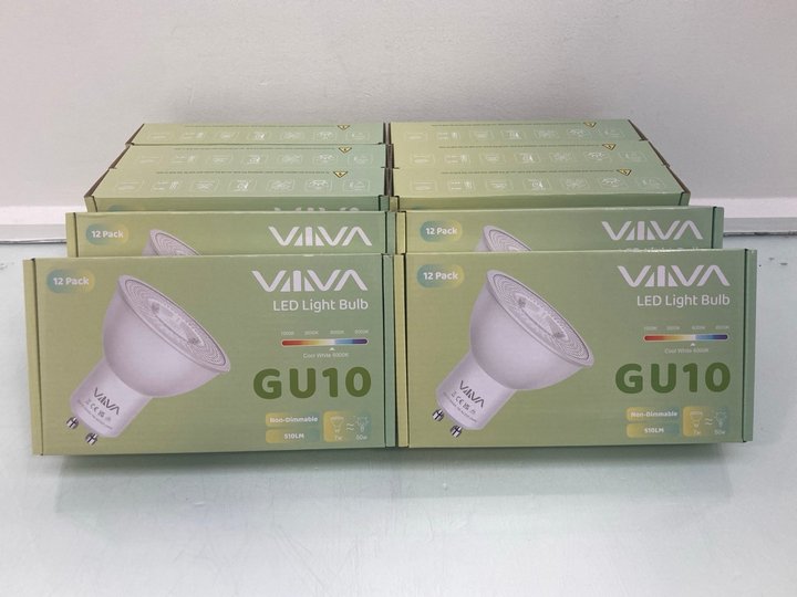 Lot 1165  
            Marchington SR14 - Parcel Delivery Only 

                
10 X BOXES OF VAVA GU10 LED LIGHT BULBS: LOCATION - C17