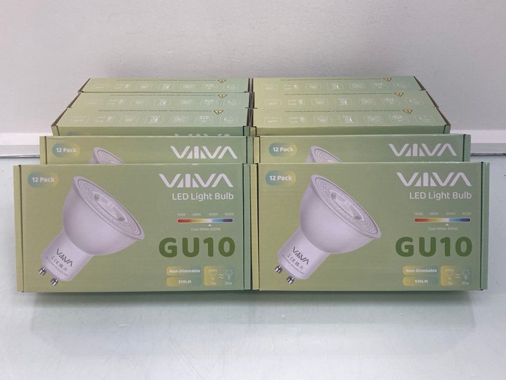 Lot 1167  
            Marchington SR14 - Parcel Delivery Only 

                
10 X BOXES OF VAVA GU10 LED LIGHT BULBS: LOCATION - C17