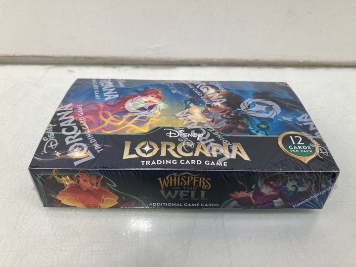 Lot 1206  
            Marchington SR14 - Parcel Delivery Only 

                
DISNEY LORCANA TCG BOOSTER BOX(SEALED) - ORIGINAL RRP £119: LOCATION - C20