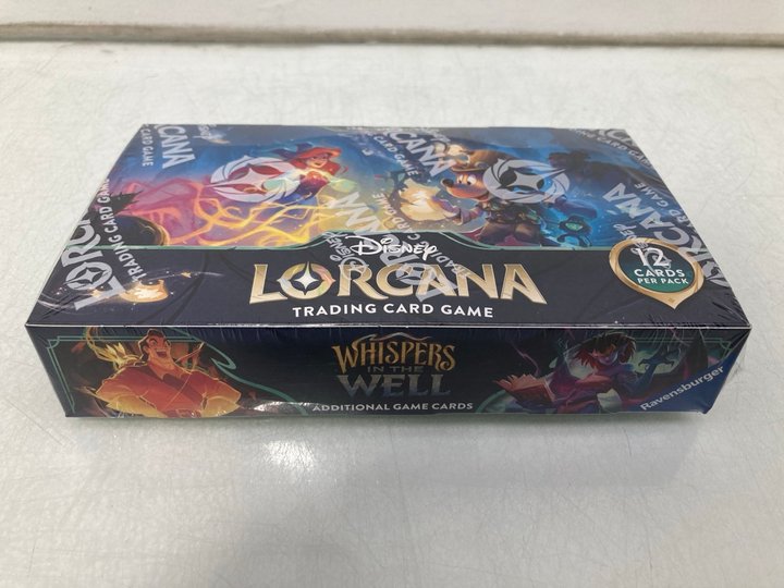 Lot 1207  
            Marchington SR14 - Parcel Delivery Only 

                
DISNEY LORCANA TCG BOOSTER BOX(SEALED) - ORIGINAL RRP £119: LOCATION - C20