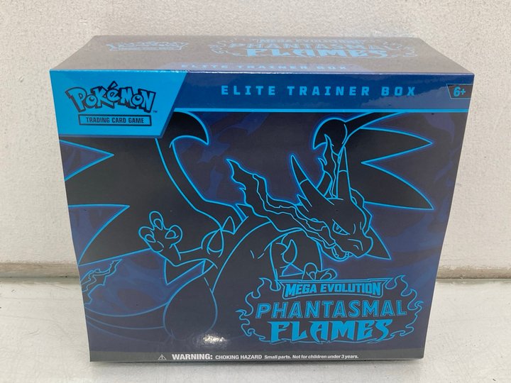 Lot 1217  
            Marchington SR14 - Parcel Delivery Only 

                
POKEMON TCG MEGA EVOLUTION PHANTASMAL FLAMES ELITE TRAINER BOX(SEALED): LOCATION ...
