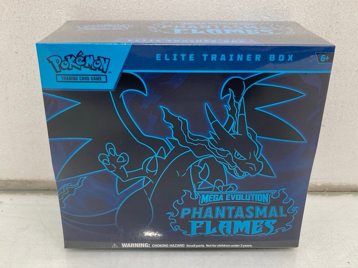 Lot 1219  
            Marchington SR14 - Parcel Delivery Only 

                
POKEMON TCG MEGA EVOLUTION PHANTASMAL FLAMES ELITE TRAINER BOX(SEALED): LOCATION ...
