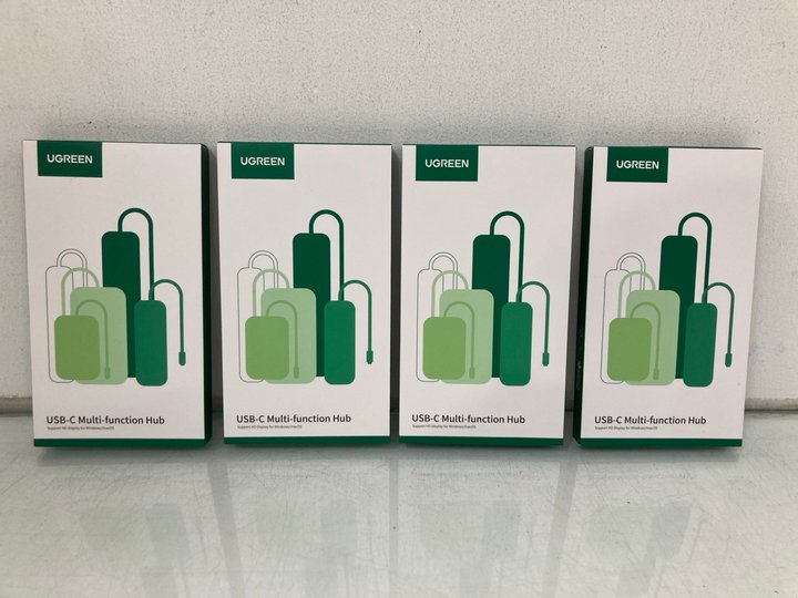 Lot 1250  
            Marchington SR14 - Parcel Delivery Only 

                
4 X UGREEN USB-C MULTI-FUNCTION HUB ADAPTERS - COMBINED ORIGINAL RRP £104: LOCATI...