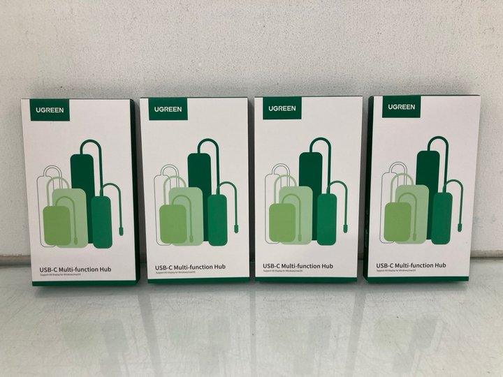Lot 1258  
            Marchington SR14 - Parcel Delivery Only 

                
4 X UGREEN USB-C MULTI-FUNCTION HUB ADAPTERS - COMBINED ORIGINAL RRP £104: LOCATI...