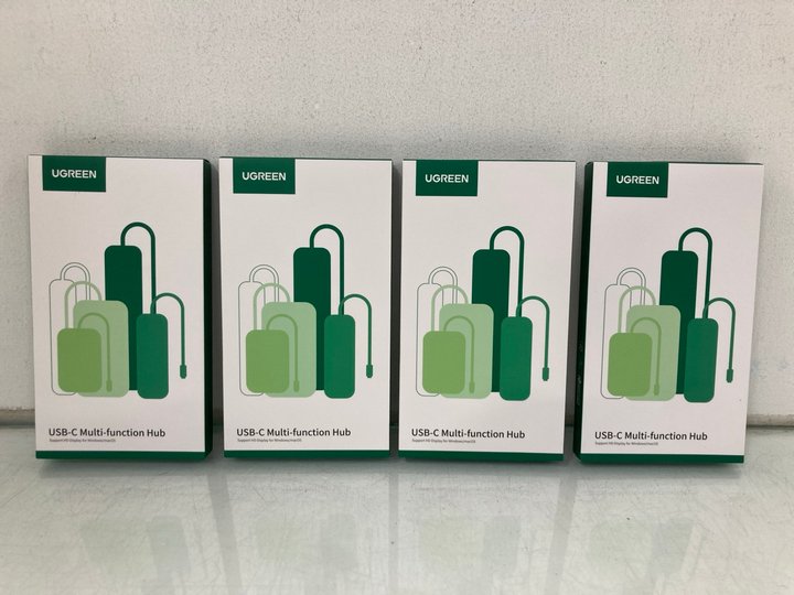 Lot 1265  
            Marchington SR14 - Parcel Delivery Only 

                
4 X UGREEN USB-C MULTI-FUNCTION HUB ADAPTERS - COMBINED ORIGINAL RRP £104: LOCATI...