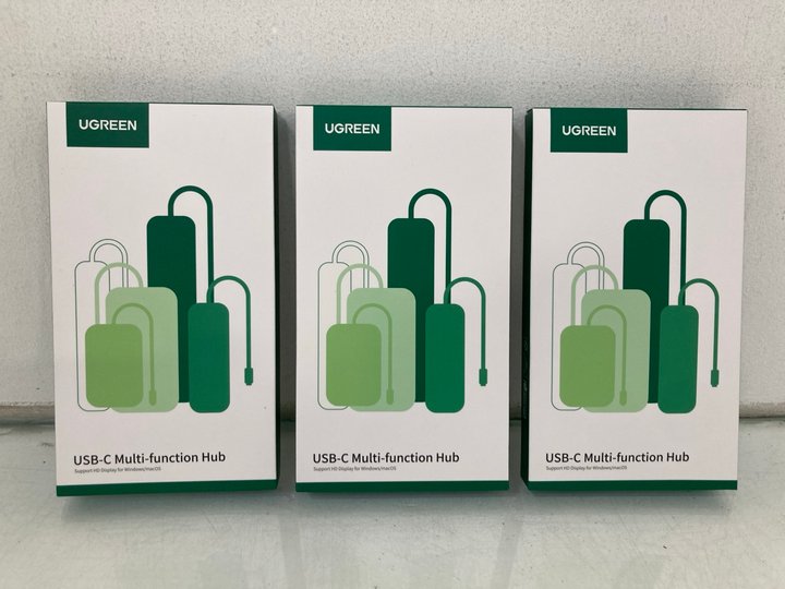 Lot 1269  
            Marchington SR14 - Parcel Delivery Only 

                
3 X UGREEN USB-C MULTI-FUNCTION HUB ADAPTERS: LOCATION - D18