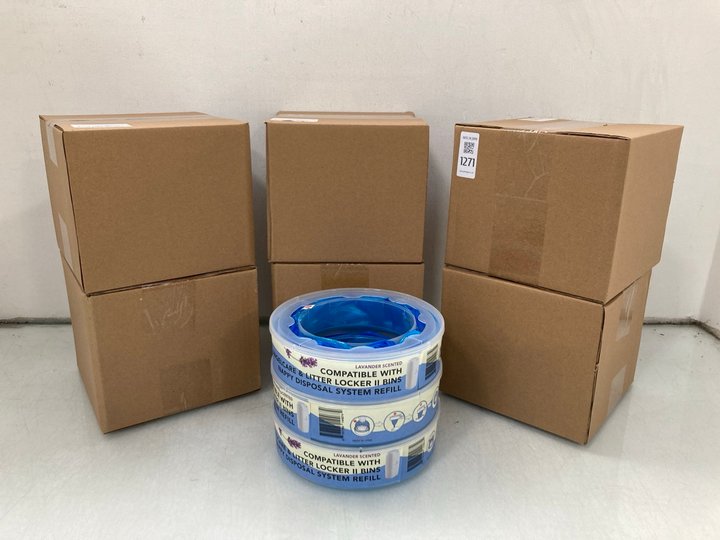 Lot 1271  
            Marchington SR14 - Parcel Delivery Only 

                
6 X BOXES OF 3 T-BABY NAPPY DISPOSABLE REFILLS: LOCATION - D18