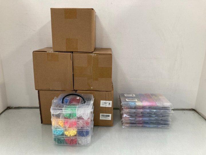 Lot 1277  
            Marchington SR14 - Parcel Delivery Only 

                
5 X BOXES OF LYMOOR PONY BEAD SETS TO INCLUDE QTY OF GKELALY BUGLE BEAD SETS: LOC...