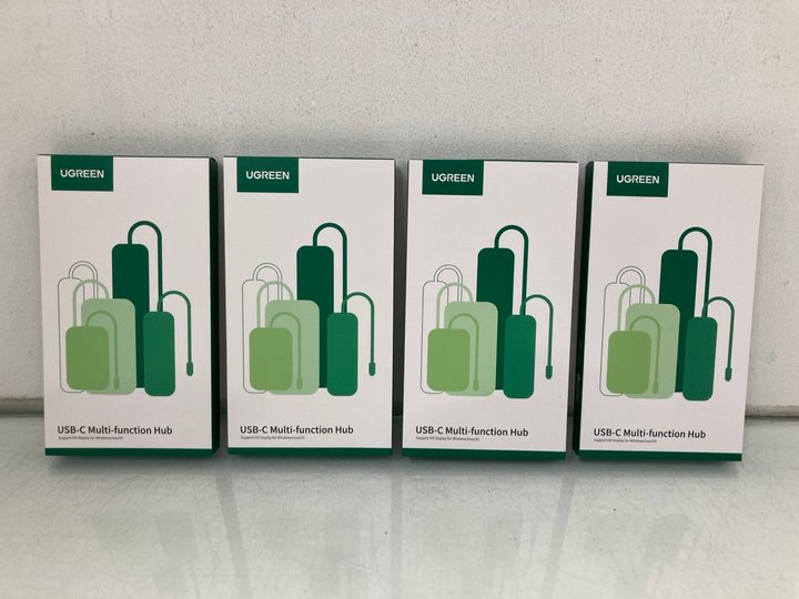 Lot 1297  
            Marchington SR14 - Parcel Delivery Only 

                
4 X UGREEN REVODOCK PRO DOCKING STATIONS - COMBINED ORIGINAL RRP £200: LOCATION -...