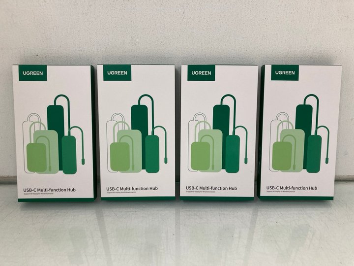 Lot 1298  
            Marchington SR14 - Parcel Delivery Only 

                
4 X UGREEN REVODOCK PRO DOCKING STATIONS - COMBINED ORIGINAL RRP £200: LOCATION -...