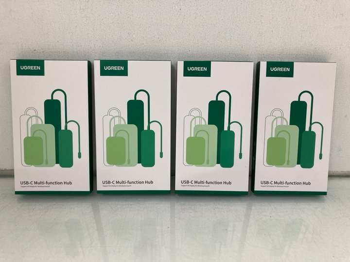 Lot 1300  
            Marchington SR14 - Parcel Delivery Only 

                
4 X UGREEN REVODOCK PRO DOCKING STATIONS - COMBINED ORIGINAL RRP £200: LOCATION -...