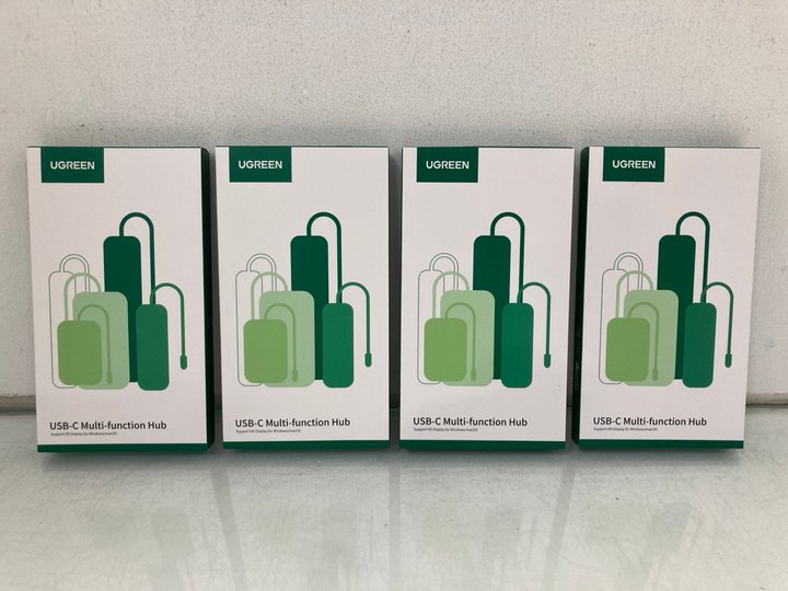 Lot 1304  
            Marchington SR14 - Parcel Delivery Only 

                
4 X UGREEN REVODOCK PRO DOCKING STATIONS - COMBINED ORIGINAL RRP £200: LOCATION -...