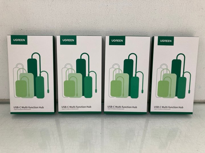 Lot 1307  
            Marchington SR14 - Parcel Delivery Only 

                
4 X UGREEN REVODOCK PRO DOCKING STATIONS - COMBINED ORIGINAL RRP £200: LOCATION -...