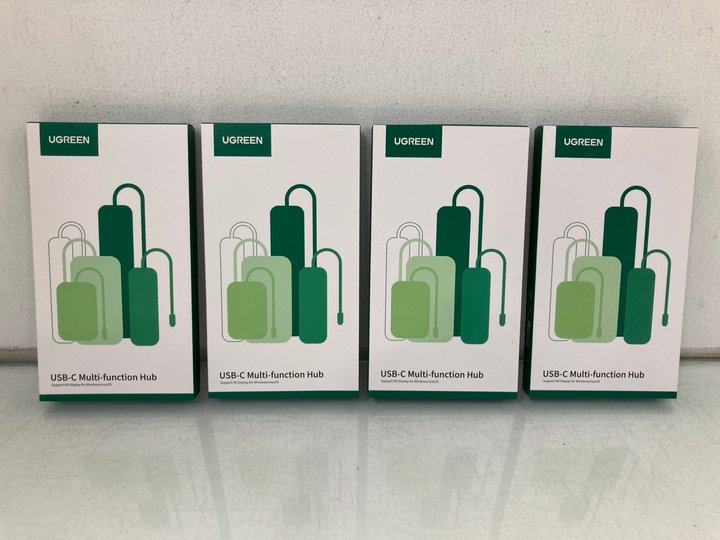 Lot 1308  
            Marchington SR14 - Parcel Delivery Only 

                
4 X UGREEN REVODOCK PRO DOCKING STATIONS - COMBINED ORIGINAL RRP £200: LOCATION -...