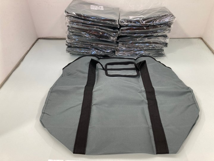 Lot 1321  
            Marchington SR14 - Parcel Delivery Only 

                
QTY OF TESSLOVE FIREWOOD LOG CARRIER TOTE BAGS IN GREY: LOCATION - D16