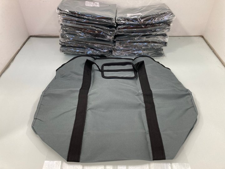 Lot 1322  
            Marchington SR14 - Parcel Delivery Only 

                
QTY OF TESSLOVE FIREWOOD LOG CARRIER TOTE BAGS IN GREY: LOCATION - D16