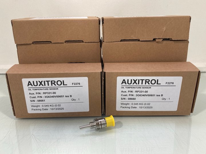 Lot 1358  
            Marchington SR14 - Parcel Delivery Only 

                
10 X AUXITROL OIL TEMPERATURE SENSORS: LOCATION - D14