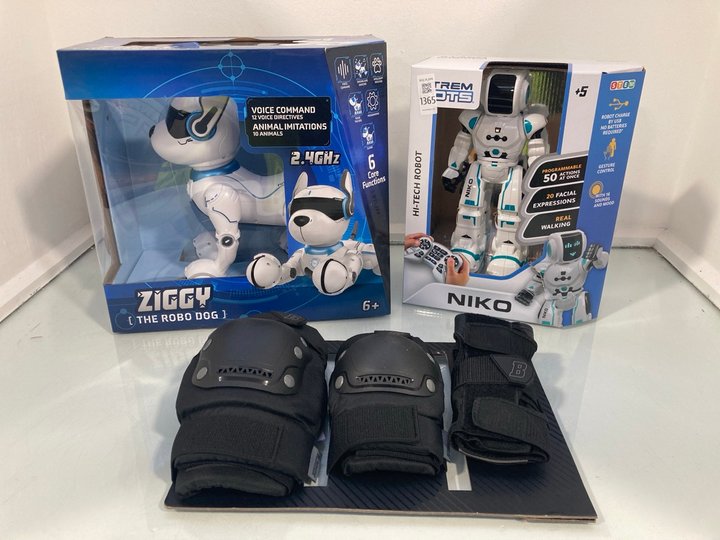 Lot 1365  
            Marchington SR14 - Parcel Delivery Only 

                
3 X ASSORTED TOYS & GAMES TO INCLUDE XTREM BOTS NIKO HI-TECH ROBOT: LOCATION - D14