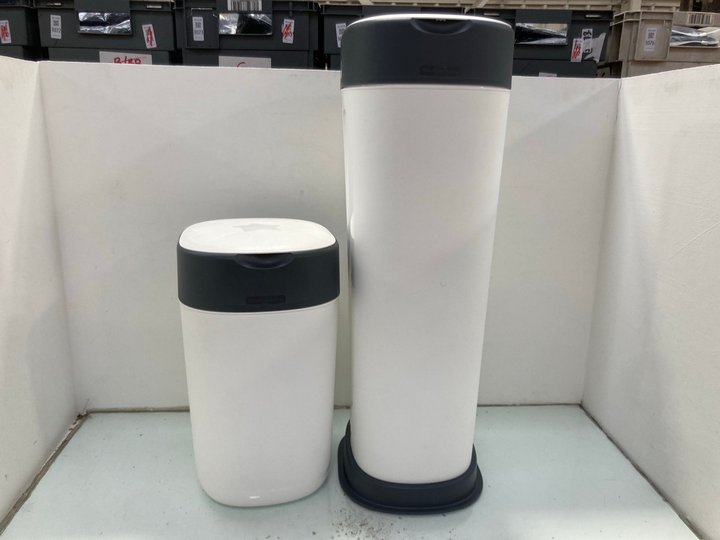 Lot 1438  
            Marchington SR14 - Parcel Delivery Only 

                
TOMMEE TIPPEE SANGENIC XL NAPPY BIN TO INCLUDE TOMMEE TIPPEE TWIST & CLICK ADVANC...