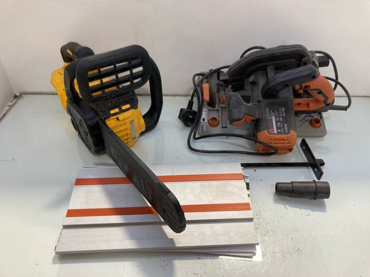 Lot 1443  
            Marchington SR14 - Parcel Delivery Only 

                
EVOLUTION 185MM TCT CIRCULAR SAW - MODEL: R185-CCSX TO INCLUDE DEWALT 18V LITHIUM...