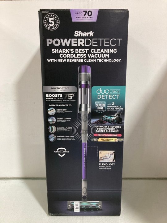 Lot 1472  
            Marchington SR14 - Parcel Delivery Only 

                
SHARK POWER DIRECT CORDLESS VACUUM CLEANER - MODEL: IP1251UKT - ORIGINAL RRP £499...